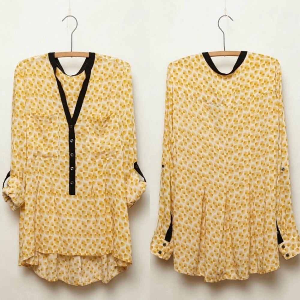 Anthropologie Vanessa Virginia Honore Buttondown